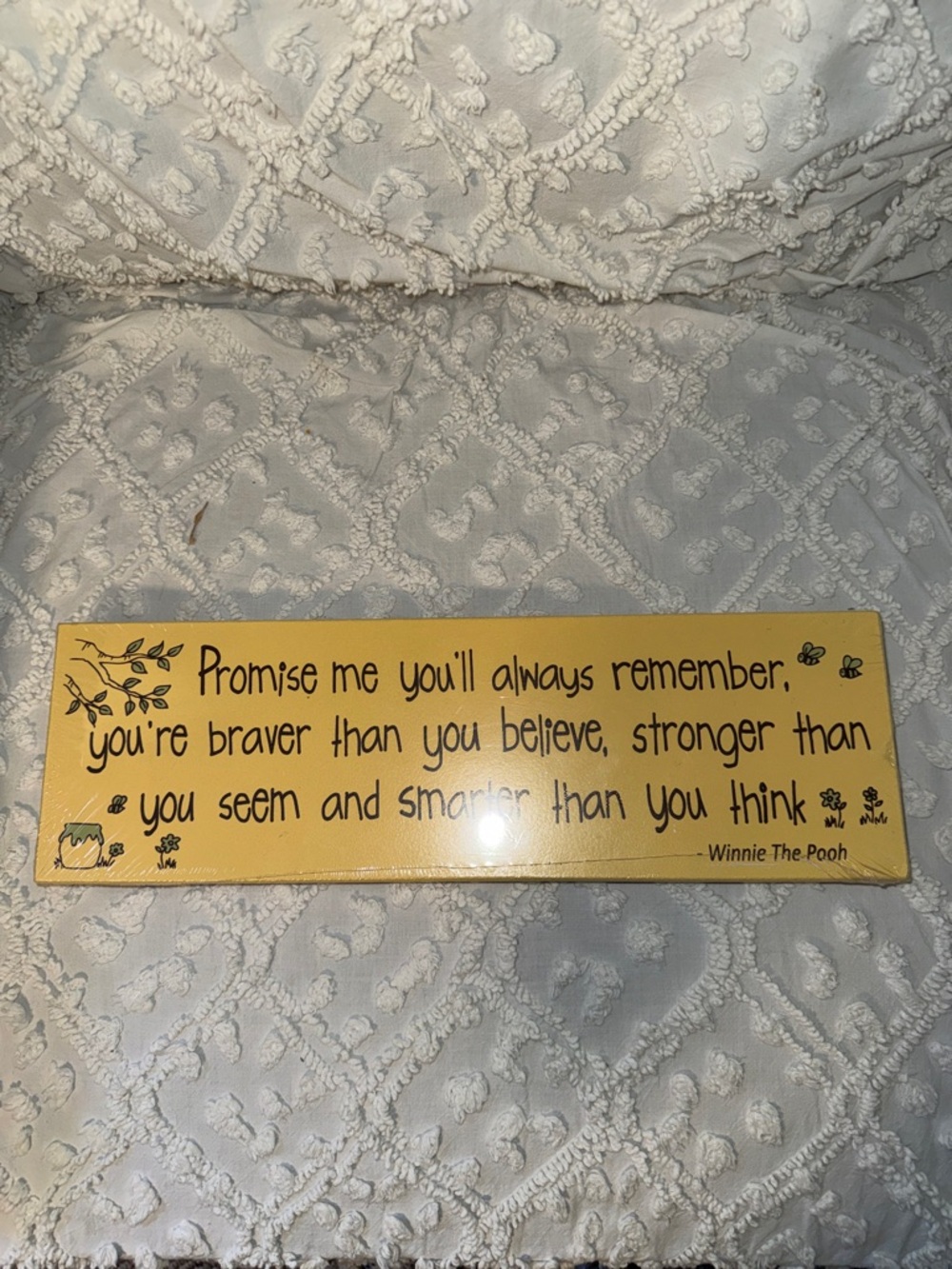 Winnie the Pooh Inspirational Wall Sign